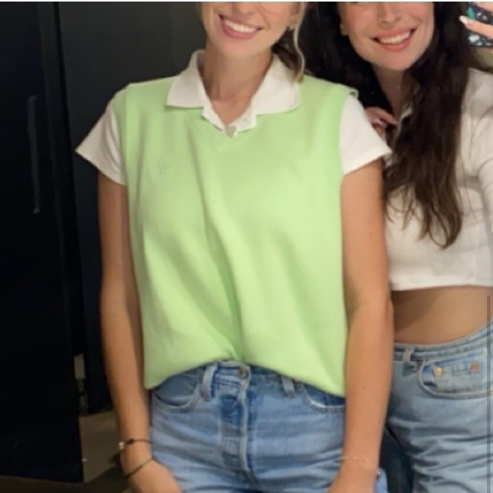Light Green Sleeveless Sweater